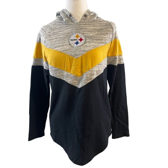 NFL Pittsburgh Steelers Hoodie Women's Colorblock S - Picture 2 of 10
